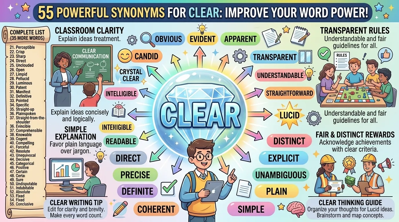 Synonyms for Clear