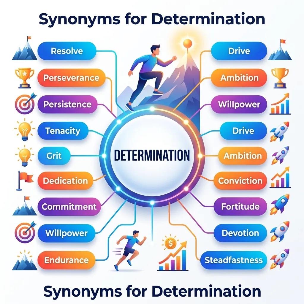 Synonyms for Determination