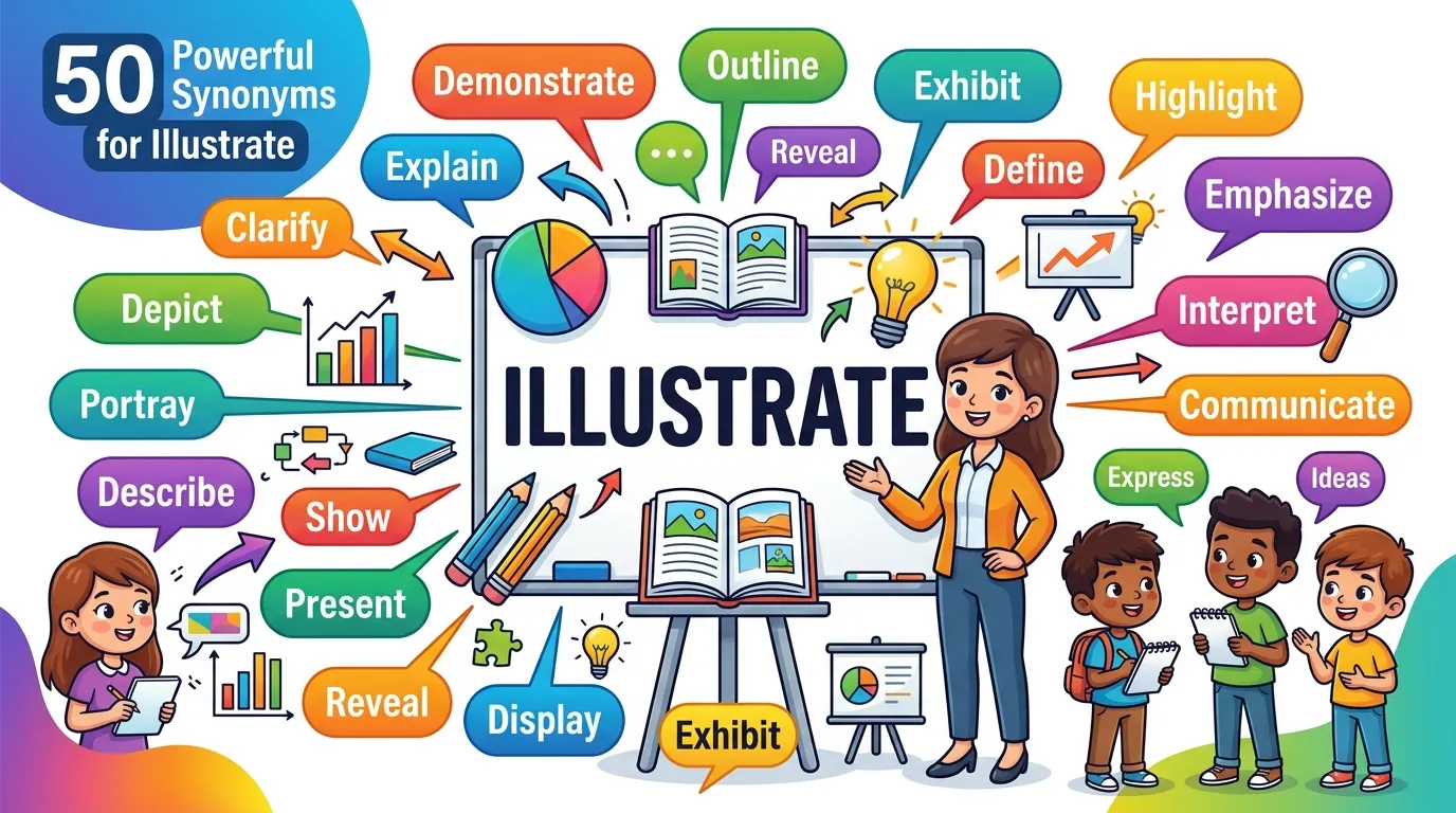 Synonyms for Illustrate