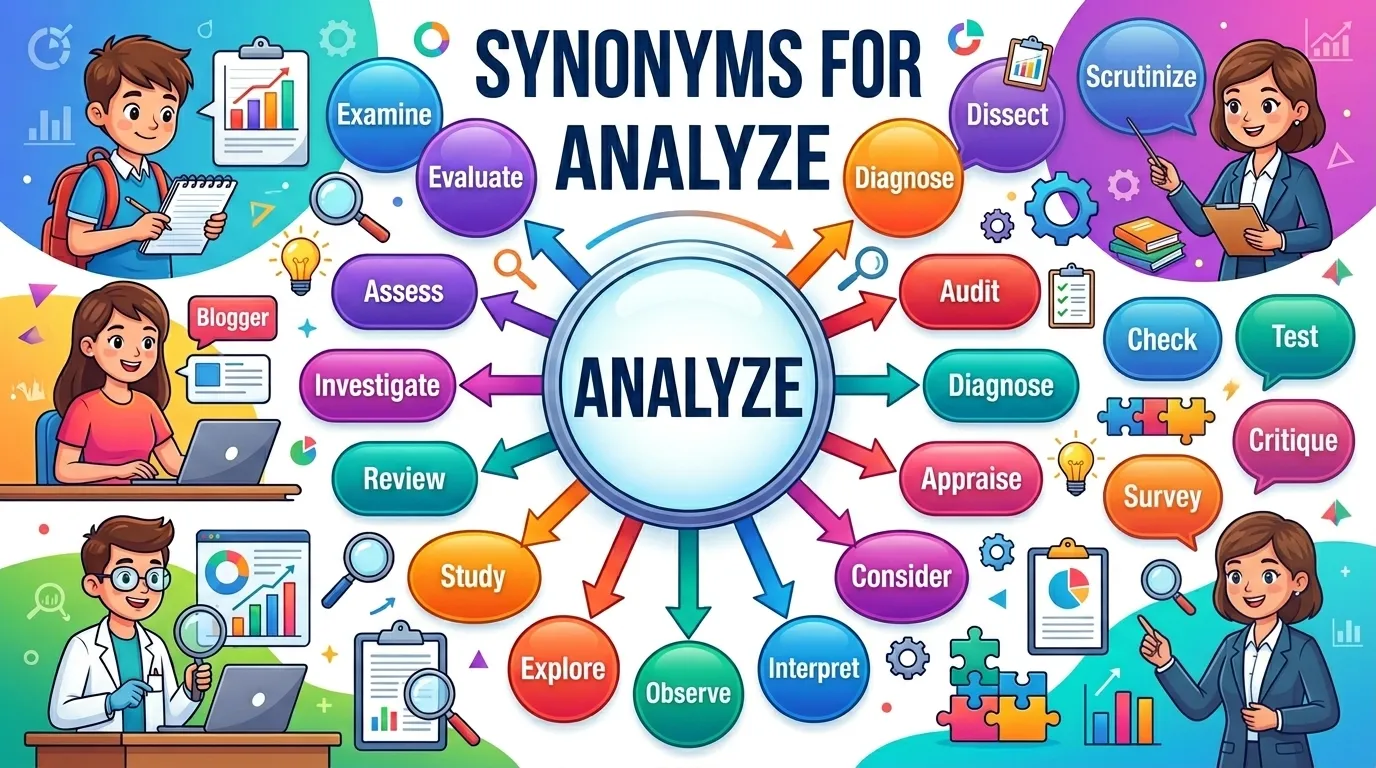 Synonyms for Analyze
