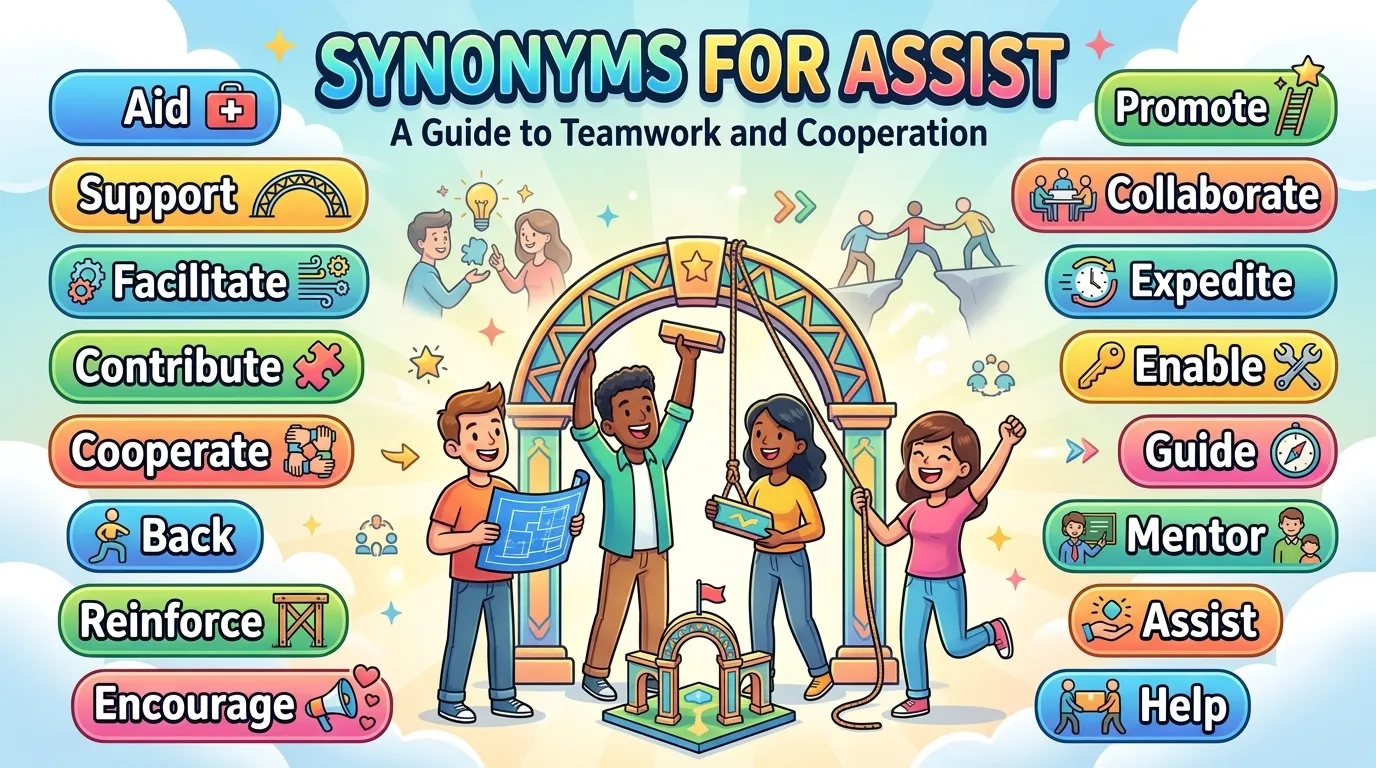 Synonyms for Assist