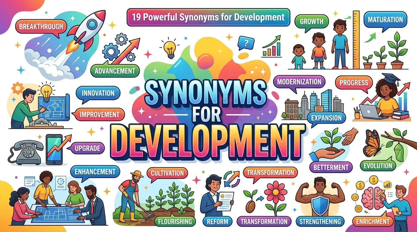 Synonyms for Development