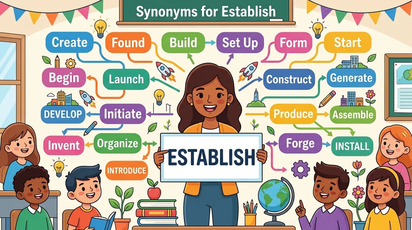 Synonyms for Establish
