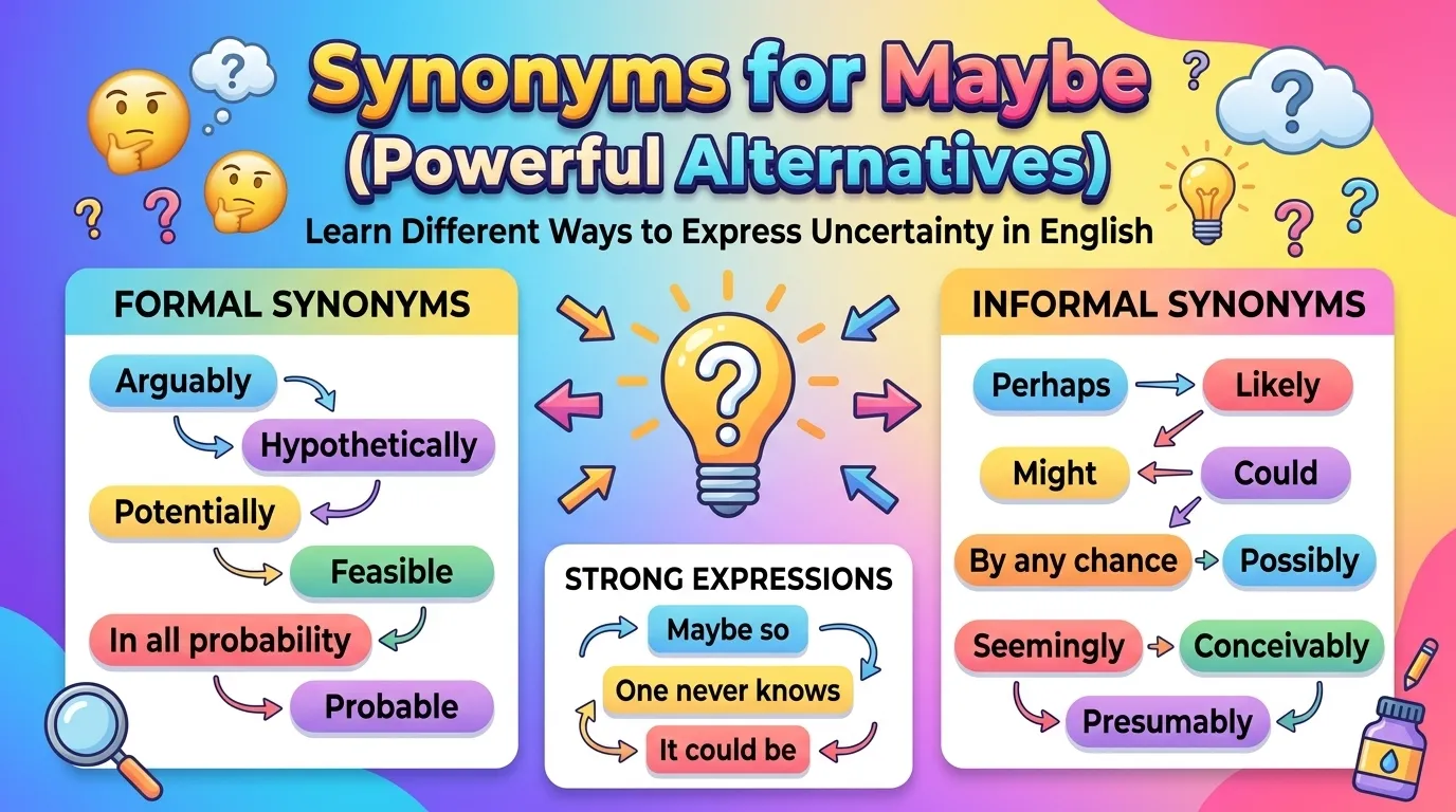 Synonyms for Maybe