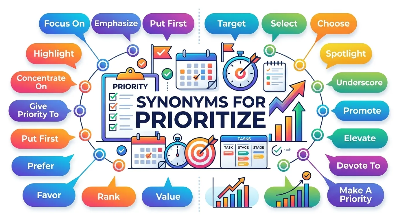 Synonyms for Prioritize