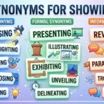 Synonyms for Showing