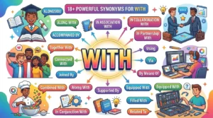 Synonyms for With
