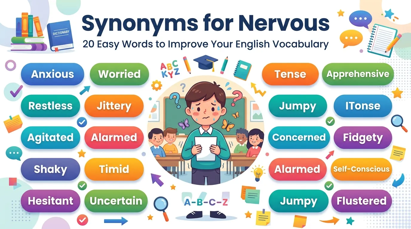 Synonyms for Nervous