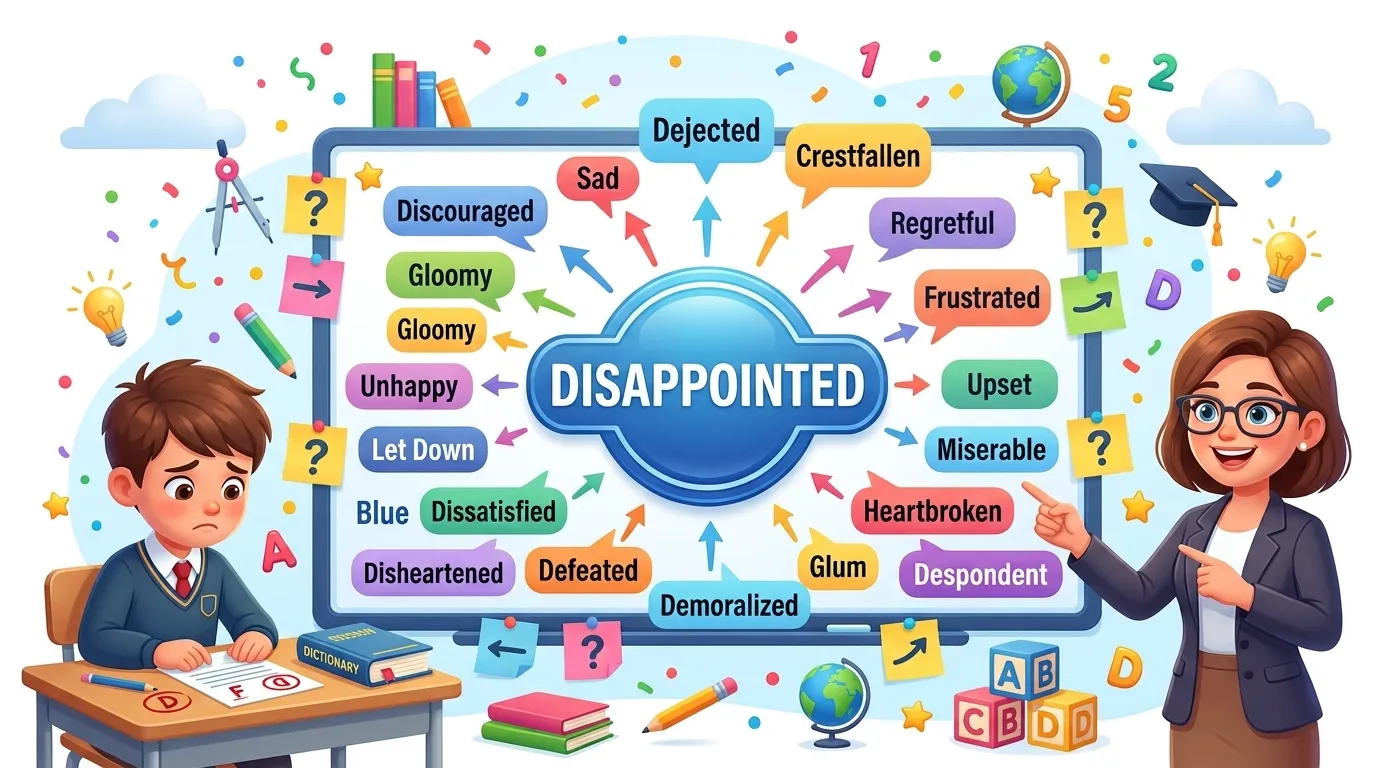 Synonyms of Disappointed